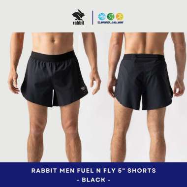 RABBIT Men's Fuel n' Fly 5" Shorts Black S