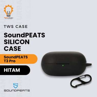 Earphone Case Silicone Case untuk SoundPeats T3 Pro Black