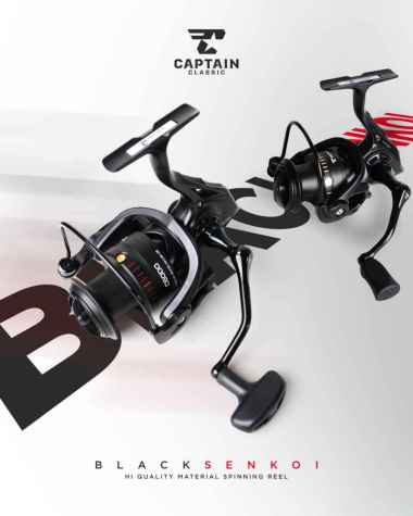 Reel Captain Classic BLACK SENKOI Free Drag Knob 1000