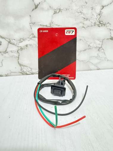 Saklar Tombol 3 In 1 On Off CR7 6955 Saklar Lampu Universal Saklar Tombol Lampu Di Spion Saklar On O