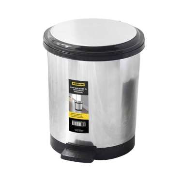 Krisbow Tempat Sampah Pedal 11 Ltr - Silver