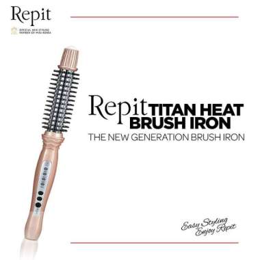 REPIT TITAN HEAT BRUSH IRON Catokan Pengeriting rambut Repit 24mm/28mm - 24mm