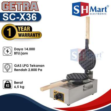 Getra Egg Waffle Baker SC-X36 / Mesin Egg Waffle Baker SCX36 / SC X36