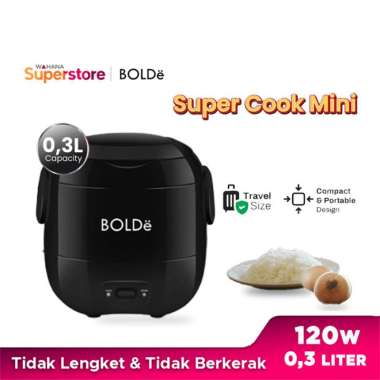 Bolde Super Cook Mini Rice Cooker 0,3 L - Black