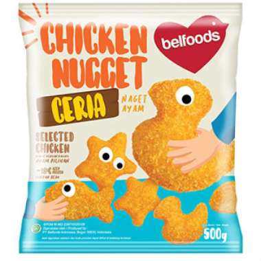 Promo Harga Belfoods Nugget Chicken Nugget Ceria 500 gr - Blibli