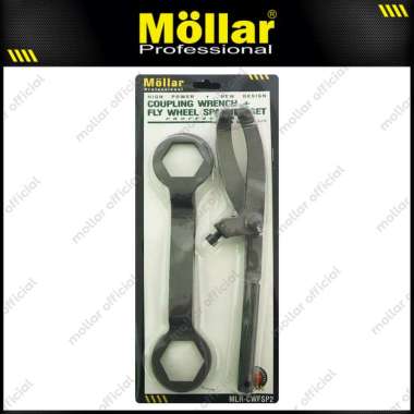 MOLLAR CWFSP2 Set Coupling Wrench Fly Wheel Spanner Treker CVT Kunci Blok Mesin 39x41