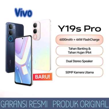 Vivo Y19s Pro 4GB/64GB | 4GB/128GB | 6GB/128GB Garansi Resmi Indonesia 4/64 Silver