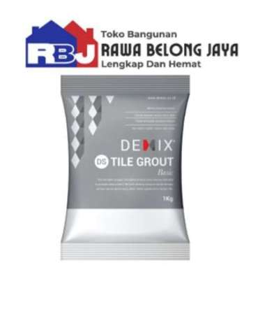Demix DS Tile Grout Basic ( Pengisi Nat Keramik & Granite Tile ) - 1kg HITAM RINJANI