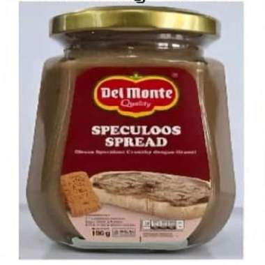DEL MONTE SPECULOOS SPREAD 190GR DELMONTE OLESAN BISKUIT SPEKULAS CRUNCHY DENGAN GRANULE