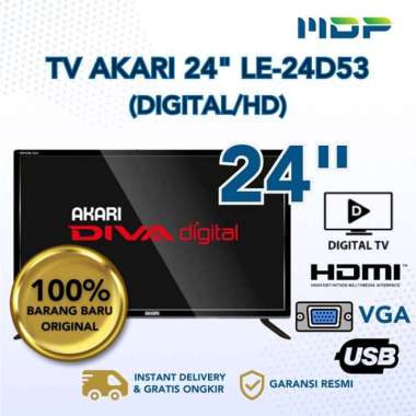 LED TV AKARI 24" LE-24D53 ( DIGITAL/HD)