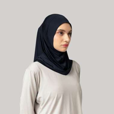 Kami AirForm Short Scarf Hijab Wanita Semua Ukuran Black