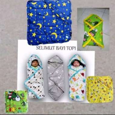Selimut bayi topi karakter anak newborn bts