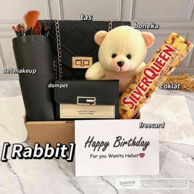 [DMPT1] Kado Hampers Gift Box Hadiah Ulang Tahun Cewek Birthday Rabbit
