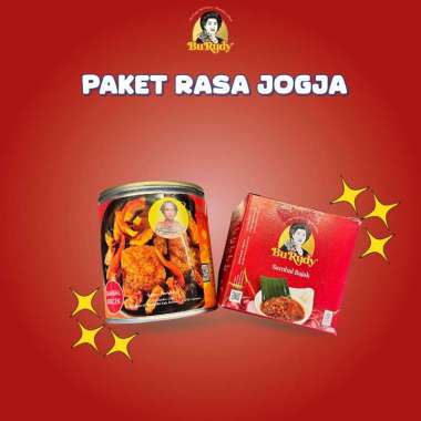 [PAKET ASLI JOGJA] Yu Djum Gudeg Sambal Krecek + Sambal Bajak Bu Rudy