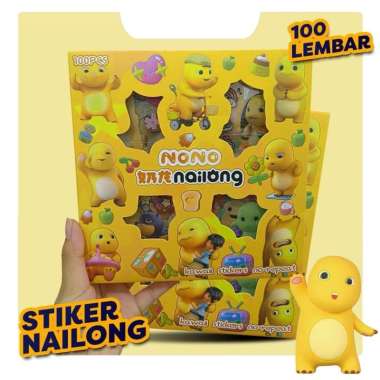 Stiker 2D 100 Lembar Sticker Momo Kartun Korea Lucu Anti Air Stiker100Nailong