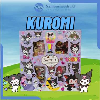 Stiker 2D 100 Lembar Sticker Momo Kartun Korea Lucu Anti Air Stiker100Kuromi