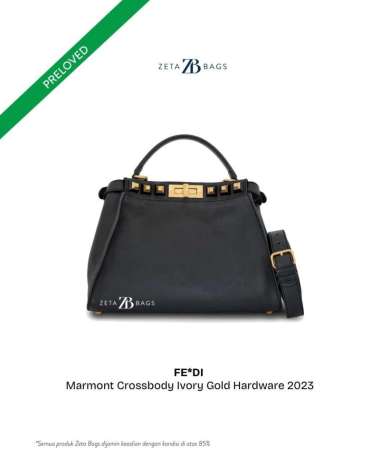 Fendi Peekaboo Black GHW Hitam