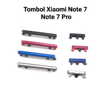 Tombol Luar Xiaomi Note 7 - Note 7 Pro merah