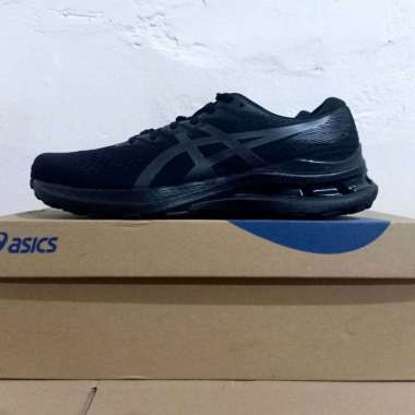 SEPATU LARI PRIA ASICS GEL KAYANO 28 BLACK/GRAPHITE GREY ORIGINAL 41.5