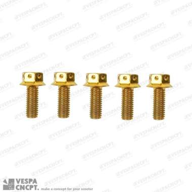 Baut Stainless Velg Belakang Gold Vespa Sprint Primavera