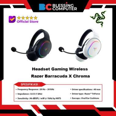 Headset Gaming Wireless Razer Barracuda X Chroma - White