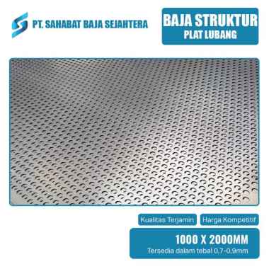 Plat Lubang - Perforated Plat Tebal 1,2 MM X DIA X 1200 X 2400 1,2 X 10