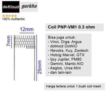 Authentic Gurkha RBK COIL SATUAN / ECERAN | Mesh & Spiral Coil | Semua Ukuran | 0.2 0.3 0.4 0.6 0.8 