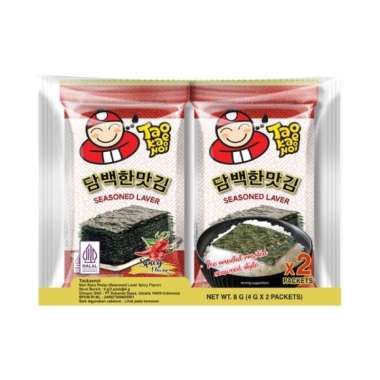 TAO KAE NOI SEASONED LAVER SPICY 2'S X 4