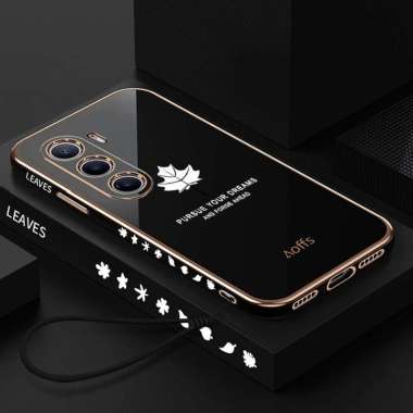 Case Compatible Tecno Camon 40 Pro Softcase Maple Elektro Plating Camera Protect Tecno Camon 40 Pro 