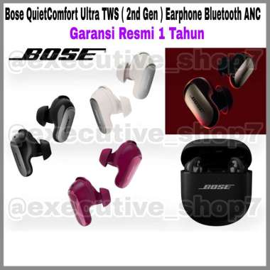 Bose QuietComfort Ultra TWS ( 2nd Gen ) Earphone Bluetooth ANC - Garansi Resmi 1 Tahun White Smoke