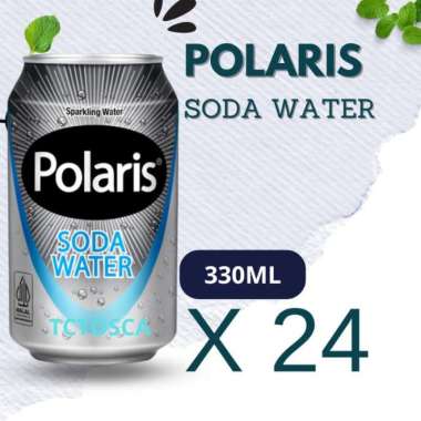 Polaris Soda Water 330ml 24 kaleng POLARIS