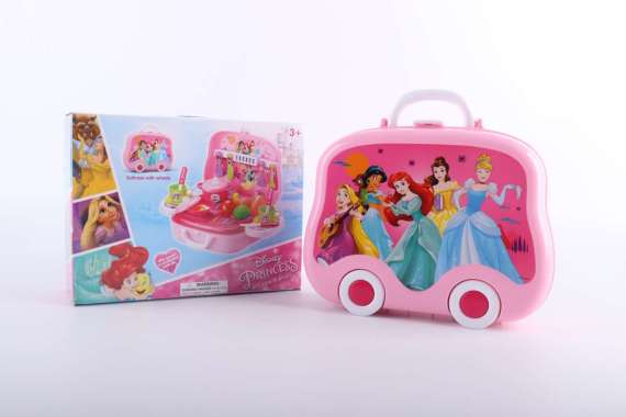 Okiedog Kitchen Toy Hand-Carry Box - Mainan Tas Peralatan Dapur Anak Princess Pink - A
