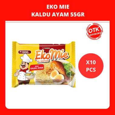 EKO MIE Mie Instan Bumbu Kaldu Ayam 55 GR X 10 Bag