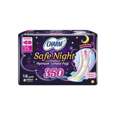 Charm Pembalut Safe Night 35 cm 18 pcs