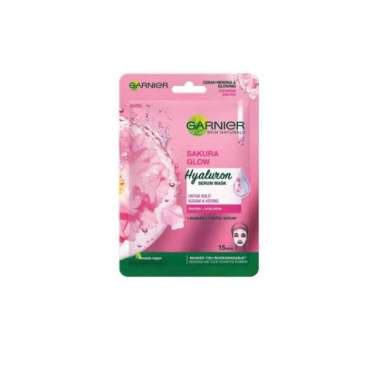 Garnier Masker Wajah Serum Glowing Hydrabomb Sakura Glow 1 pcs
