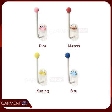 Gantungan Baju Tas Karakter Motif Lucu Kait Pakaian Tempel Dinding Unik Multifungsi Estetik RANDOM M