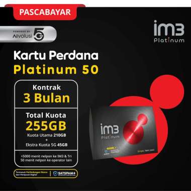Kartu Perdana Platinum 50 3 Bulan