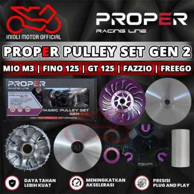 PULLEY SET PULLY RUMAH ROLLER PROPER RACING LINE MIO M3 FAZZIO GT 125 FINO 125 FILANO GEAR 125 XRIDE