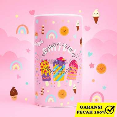 TECHNOPLAST Coin Bank / Celengan Plastik Anak 100 X 175 Mm PRINCESS WISHES Cocok Souvenir WIGGLE DES