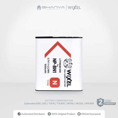 WIXEL Baterai Kamera NP-BN1 for Sony CyberShot DSC J20 T110 T99 TX10 TX100 TX20 TX200 TX5 TX55 TX66