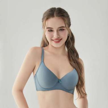 Young Curves Bra Basic Dusty Full Coverage Cup B - C03-10398B 34B/075 Dark Purple