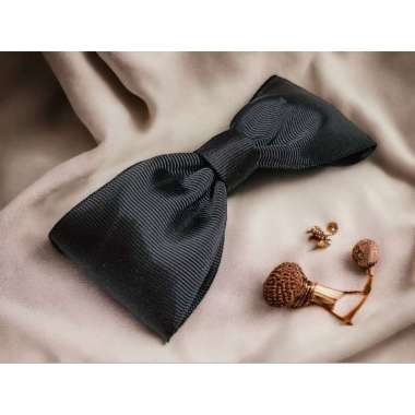 Warna Hitam Size Anak Dasi Kupu Pria Ukuran 5x12 Cm Dengan Peniti