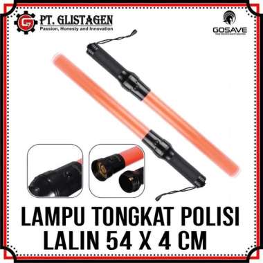 Gosave Tongkat Lalu Lintas 54 Cm Lampu Lalin Senter Polisi Stick Warning Light Stik Lamp Traffic Lig