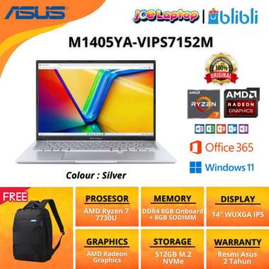 Asus M1405YA-VIPS7152M Silver Ryzen 7 7730U Win11 OHS