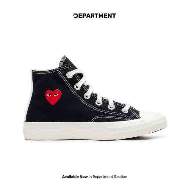 Sepatu Sneakers Anak CONVERSE CHUCK 70 HI X CDG PLAY PS "SINGLE HEART" A08802C ORIGINAL 19.5CM