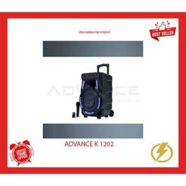 SPEAKER PORTABLE ADVANCE 12 INCH USB FM BLUETOOTH - K 1202