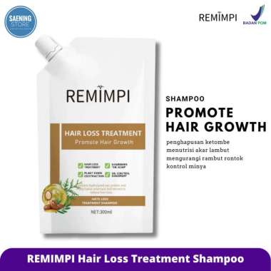 REMIMPI Anti Hair Fall Hair Treatment Shampoo Oil Control Anti-dandruff Anti Hair Loss Anti Rambut R
