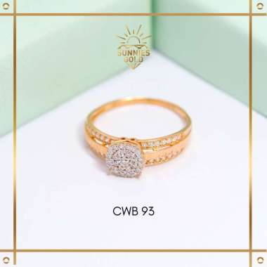 CINCIN DEWASA WANITA PERMATA EMAS ASLI EMAS MUDA KADAR 8K (375) CINCIN DEWASA WANITA KODE CWB 93