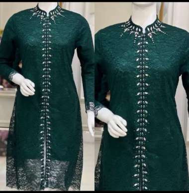 MT Kebaya Couple Modern Kebaya Wisuda Set Tunik Lamaran Tunangan Batik Baju Couple Kondangan Terbaru