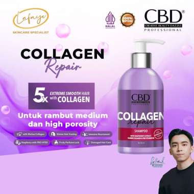 CBD Collagen Repair Shampoo - Shampo Rambut Rusak Bercabang 250ml